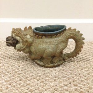VINTAGE 1973 RUMPH DRAGON w/ TROLL MUG